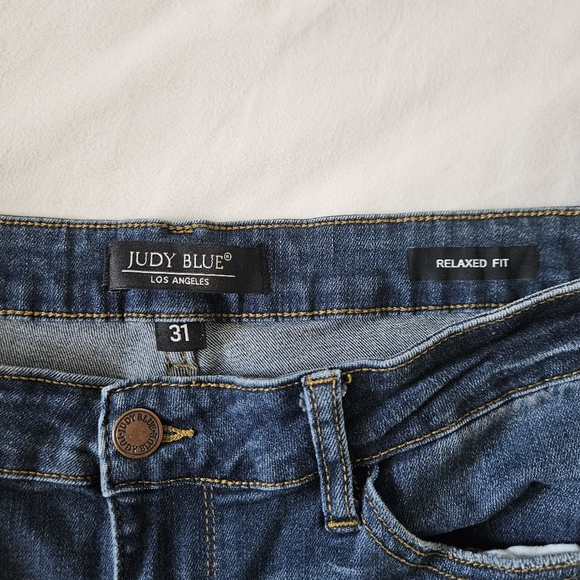 Judy Blue Dark Indigo Straight Leg Jeans - Picture 2 of 5